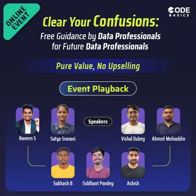 Clear Your Confusions: Free Guidance by Data Professionals for Future Data Professionals