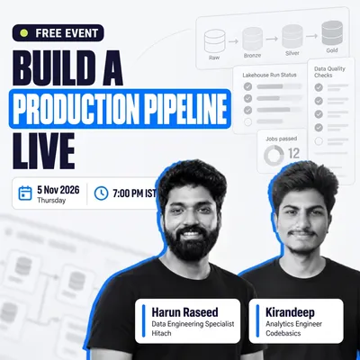 Build a Production Pipeline Live: Raw Files to a Medallion Lakehouse in 60 Minutes