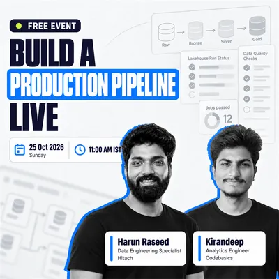 Build a Production Pipeline Live: Raw Files to a Medallion Lakehouse in 60 Minutes