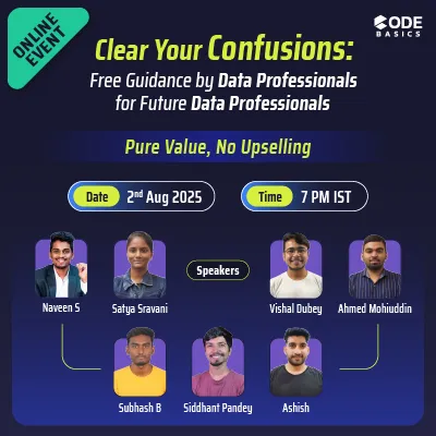 Clear Your Confusions: Free Guidance by Data Professionals for Future Data Professionals