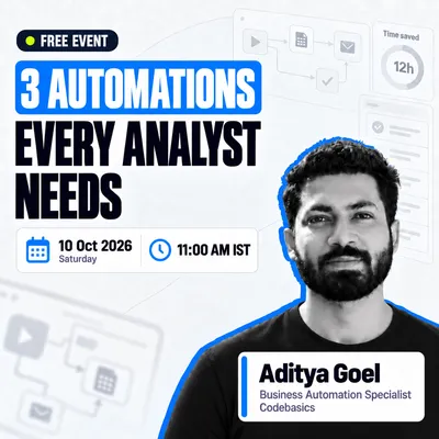3 Automations a Data Analyst Can do to Save Time