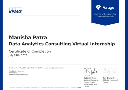 KPMG: Data Analytics Virtual Internship