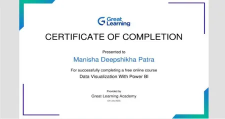 Great Learning: Data Visualization With Power BI