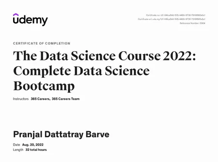 Complete Datascience Bootcamp