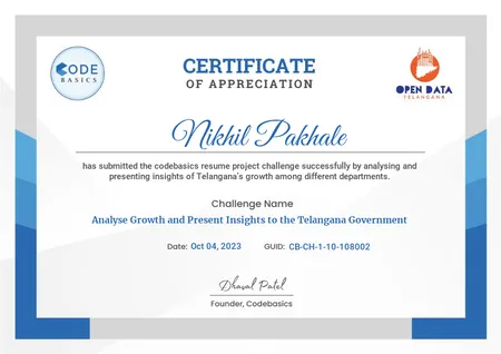 Codebasics Resume Project Challenge #7 - Telangana Growth Analysis
