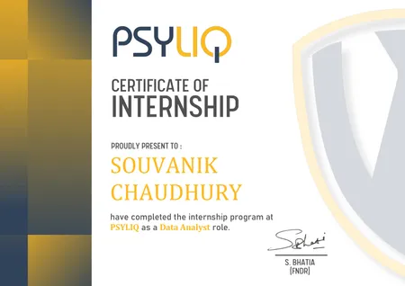 Data Analyst Certificate