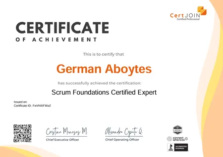 Scrum Foundations Certified Expert