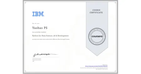 Python for Data Science, AI & Development by IBM