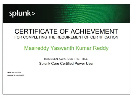 Splunk Core Certified Power User