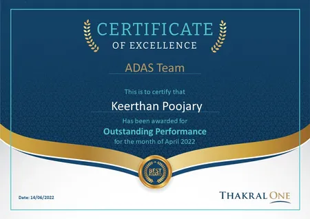 Excellence award