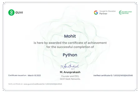 Portfolio - Mohit Bishnoi | Codebasics