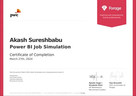 PwC Switzerland Power BI Job Simulation