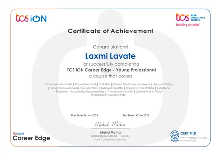 TCS iON Career Edge - Young Professional