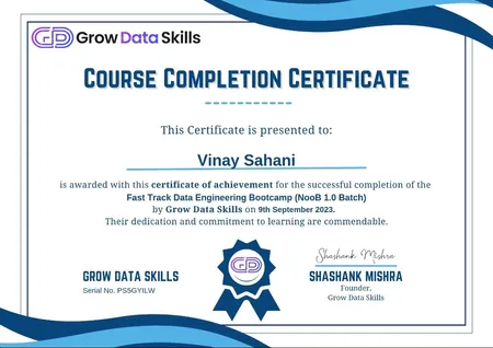 Data Engineering with GrowData Skill