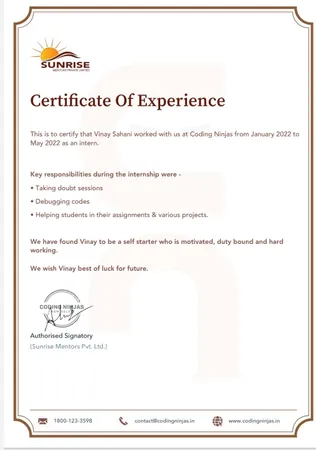 Teaching Asistants INTERNSHIP