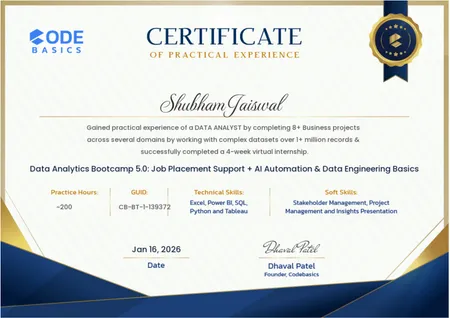 Data Analytics Bootcamp 5.0: Job Placement Support + AI Automation & Data Engineering Basics