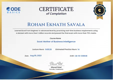 Portfolio - Rohan E Savala | Codebasics