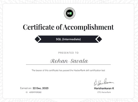 Portfolio - Rohan E Savala | Codebasics