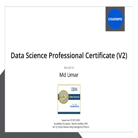 Data Science Professional Certificate (V2)