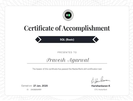 HackerRank SQL Basic