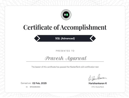 HackerRank SQL Advanced