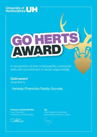 Go Herts Gold Award