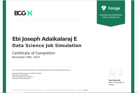 BCG Data Science Job Simulation