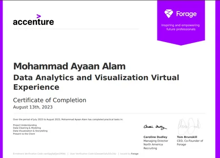 Data Analytics and Visualization Virtual Experience