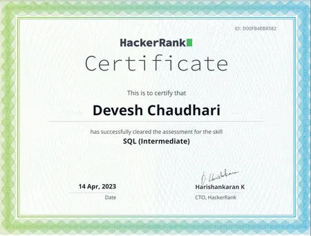 SQL (Intermediate)