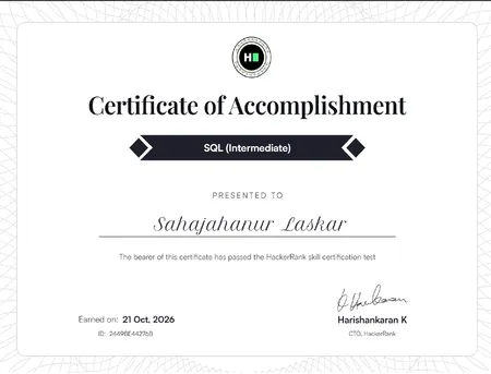 HackerRank SQL (Intermediate)
