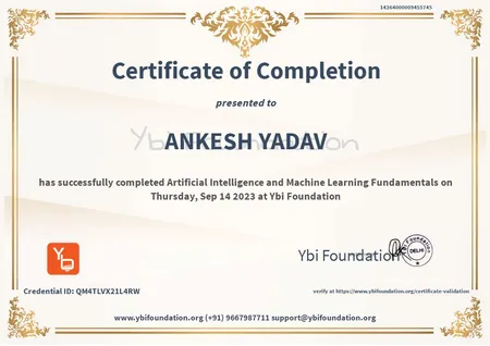 Artificial Intelligence and Machine Learning Fundamentals