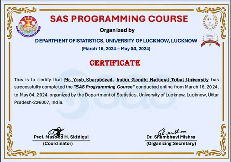 SAS Programming Course