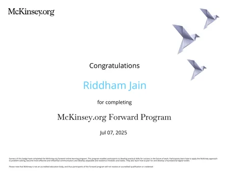 McKinsey.org Forward Program