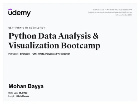Python Data Analysis and Visualization Bootcamp