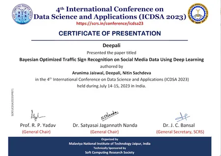 Bayesian Optimized Traffic Sign Recognition on Social Media Data Using Deep Learning
