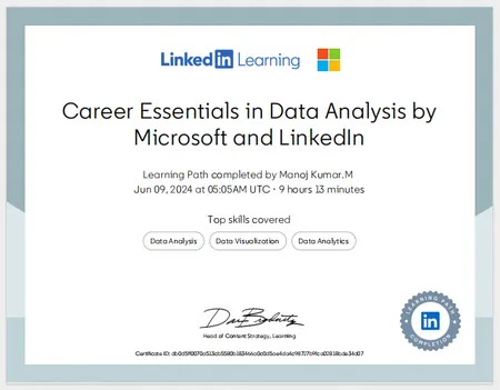 Microsoft Career Essentials in Data Analysis