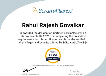 Certified ScrumMaster®