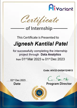 Internship Certificate(AI Variant)