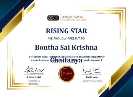 Amazon stores customer service (RISING STAR)