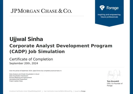 JPMorgan Chase & Co. CADP Job Simulation - Forage