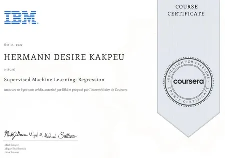 Supervised Machine Learning