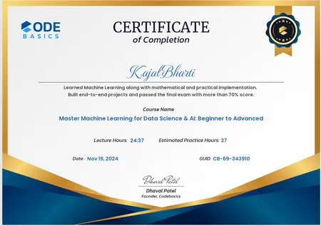 Master Machine Learning for Data Science