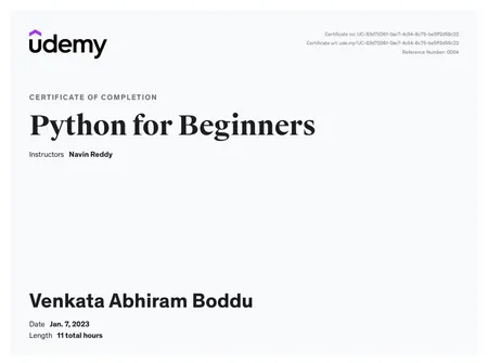 Python for beginners