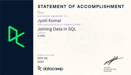 Joining Data SQL