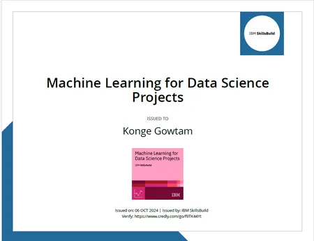 Machine Learning for Data Science Projects