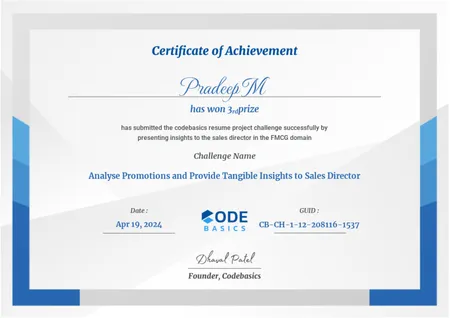 Resume Project Challenge - Winner
