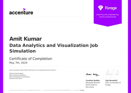 Accenture North America Data Analytics and Visualization