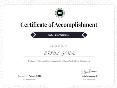 HackerRank SQL Intermediate