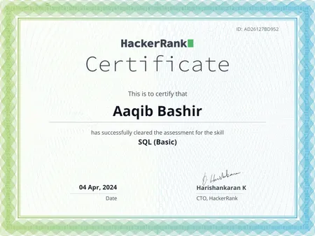 SQL(Basic) by HackerRank