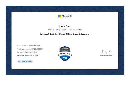 Microsoft Certified: Power BI Data Analyst Associate (PL -300)